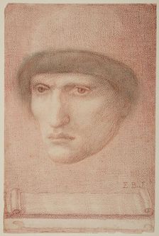 Male Portrait - possibly Dante or study for St George Series, 1865-66. Creator: Sir Edward Coley Burne-Jones