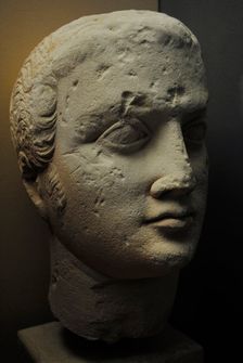Male portrait, Roman art, 1st century, Odessa Archaeological Museum, Ukraine, 2011. Creator: LTL