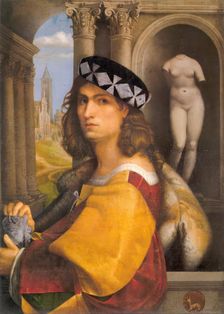Male portrait (self-portrait), 1512. Creator: Domenico Capriolo