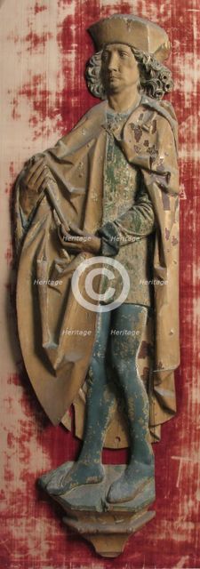 Male Relief Figure, German, 15th century. Creator: Unknown.