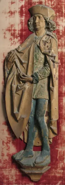 Male Relief Figure, German, 15th century. Creator: Unknown