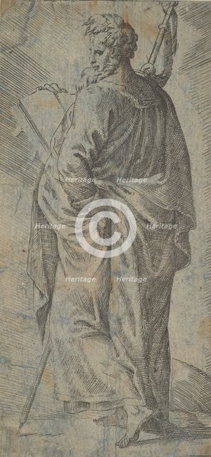 Male Saint, 16th century. Creator: Unknown.