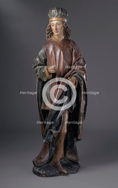 Male Saint (Cosmas or Damian [?]), between c.1480 and c.1500. Creator: Circle of Erasmus Grasser.