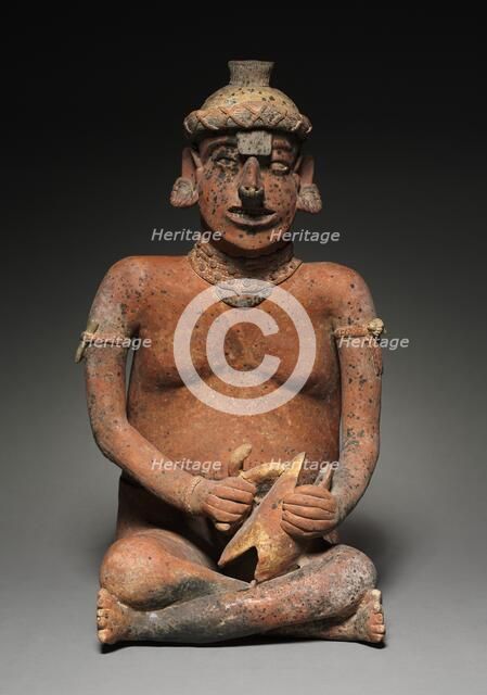 Male Seated Figure, 100 BC-AD 300. Creator: Unknown.