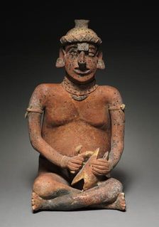 Male Seated Figure, 100 BC-AD 300. Creator: Unknown