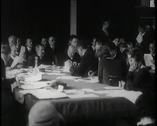 Male Swiss Civilians and Female Swiss Civilians at a Meeting of the League of Nations in..., 1920s. Creator: British Pathe Ltd