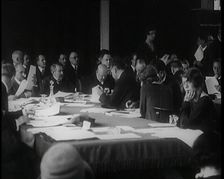 Male Swiss Civilians and Female Swiss Civilians at a Meeting of the League of Nations in..., 1920s. Creator: British Pathe Ltd