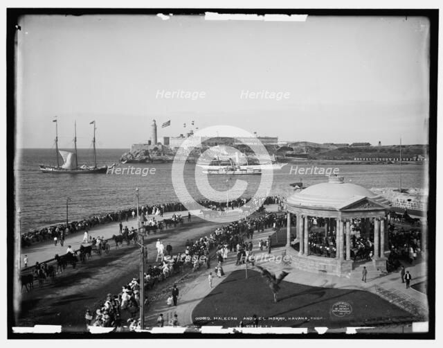 Malecon and El Morro, Havana, Cuba, c1904. Creator: Unknown.