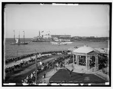 Malecon and El Morro, Havana, Cuba, c1904. Creator: Unknown