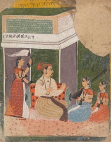Malkos Raga: Page from a Dispersed Ragamala Series (Garland of Musical Modes), ca. 1640-50. Creator: Unknown