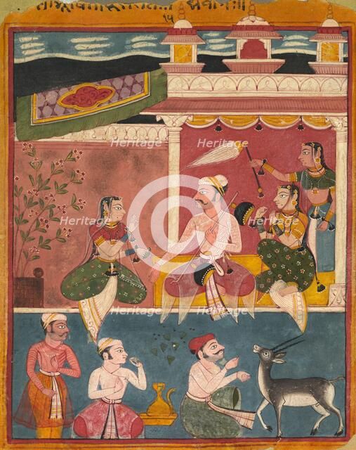 Malkaus Raga, from Ragamala, c. 1610. Creator: Unknown.