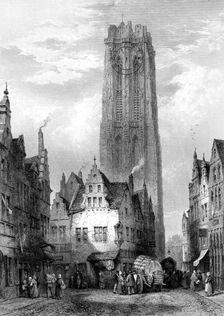 Malines (Mechelen) Cathedral, Antwerp, Belgium, 19th century.Artist: JJ Crew