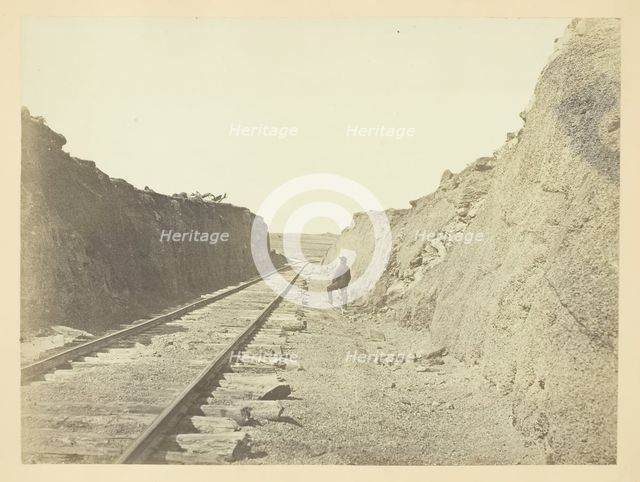 Malloy's Cut, Sherman Station, Laramie Range, 1868/69. Creator: Andrew Joseph Russell.