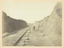 Malloy's Cut, Sherman Station, Laramie Range, 1868/69. Creator: Andrew Joseph Russell
