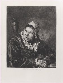 Malle Babbe, after Frans Hals, 1871. Creator: Jules-Ferdinand Jacquemart