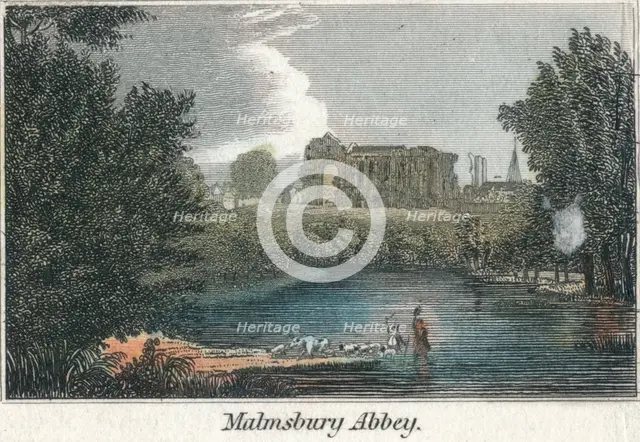'Malmsbury Abbey', 19th century? Creator: Unknown.