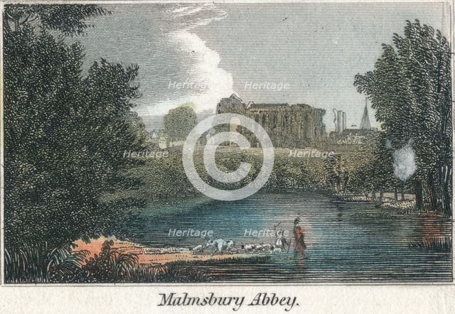 'Malmsbury Abbey', 19th century? Creator: Unknown.