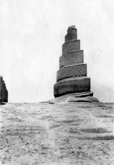 Malwiya tower, Samarra, Mesopotamia, 1918