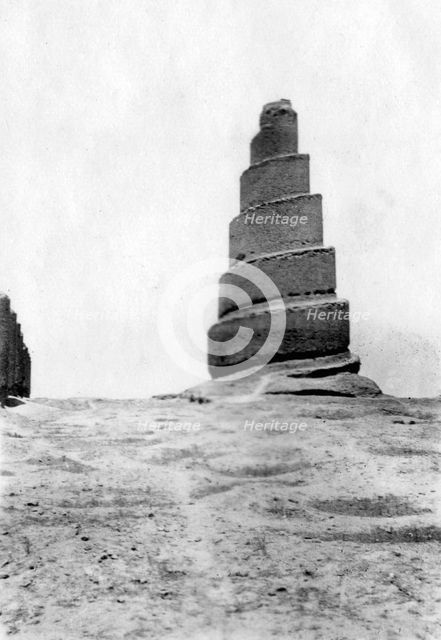 Malwiya tower, Samarra, Mesopotamia, 1918. Artist: Unknown