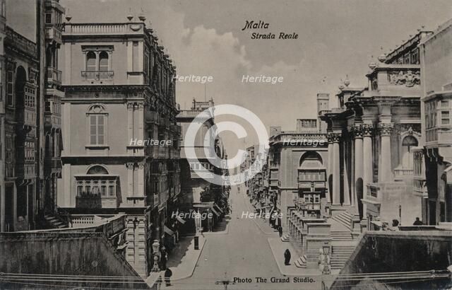 'Malta - Strada Reale', c1900. Artist: Unknown.