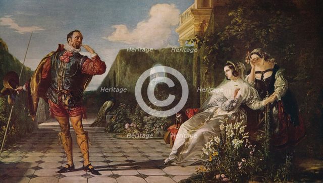 'Malvolio and the Countess', c1840, (c1915). Artist: Daniel Maclise.