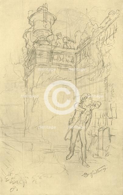 'Malvolios Enkel', mid-late 19th century, (c1924). Creator: Carl Spitzweg.