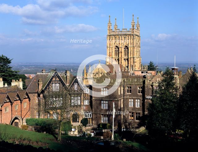 Malvern Priory and Abbey Hotel, Great Malvern, Worcestershire Creator: Peter Thompson.