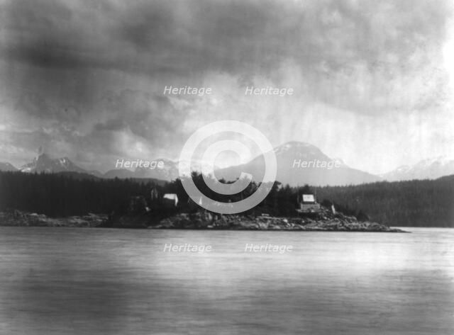 Mamalelekala cemetery on Village Island, c1914. Creator: Edward Sheriff Curtis.