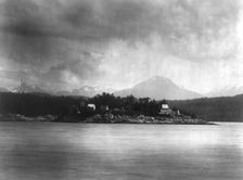 Mamalelekala cemetery on Village Island, c1914. Creator: Edward Sheriff Curtis