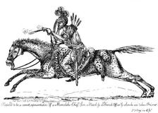 Mameluke chief, 1798.Artist: James Gillray