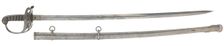 Mameluke sword presented to Capt. George Garrison by the 55th Massachusetts, 1863. Creator: F. Horster