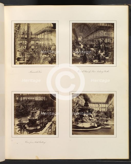 [Mammoth Tree; General View of Nave, Looking South; View from North Gallery; Classical..., ca. 1859. Creator: Attributed to Philip Henry Delamotte.