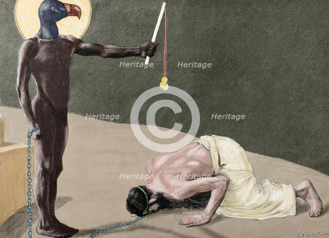 Mammon, 1896.  Creator: J Weber.