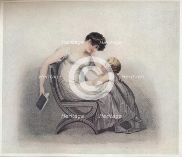 'Mamma, Don't Make Me Beg in Vain, Please Read That Pretty Book Again', c1808. Artist: Adam Buck.