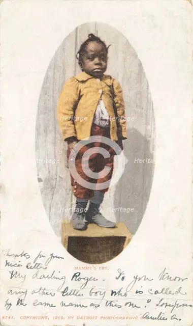 Mammy's Pet, 1900 - 1902. Creator: Detroit Publishing Company.