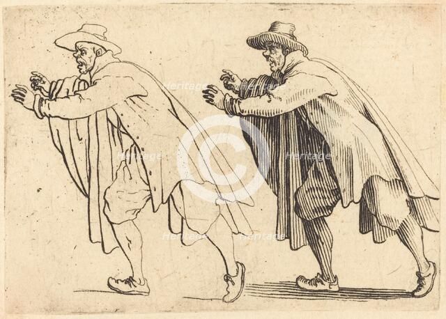 Man Moving Abruptly, c. 1617. Creator: Jacques Callot.