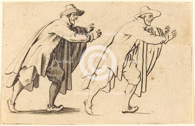 Man Moving Abruptly, c. 1622. Creator: Jacques Callot.