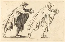 Man Moving Abruptly, c. 1622. Creator: Jacques Callot