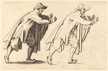 Man Moving Abruptly, c. 1622. Creator: Jacques Callot