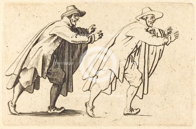 Man Moving Abruptly, c. 1622. Creator: Jacques Callot.