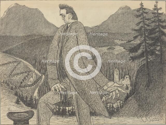 Man of Heights, 1906. Creator: Ernst Barlach.