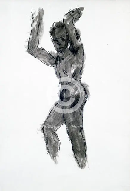 'Man of Profile Upright Washing', C1920. Creator: Francis Picabia.