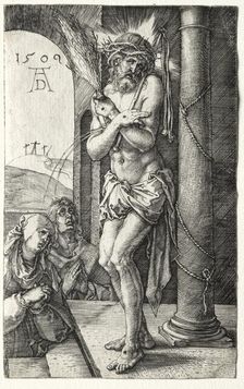 Man of Sorrows by the Column, 1509. Creator: Albrecht Dürer (German, 1471-1528)