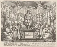 Man of Sorrows with the Three Marys and the Evangelists,.n.d. Creator: Adriaen Collaert