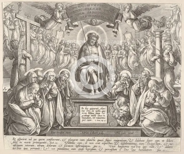 Man of Sorrows with the Three Marys and the Evangelists,.n.d. Creator: Adriaen Collaert.
