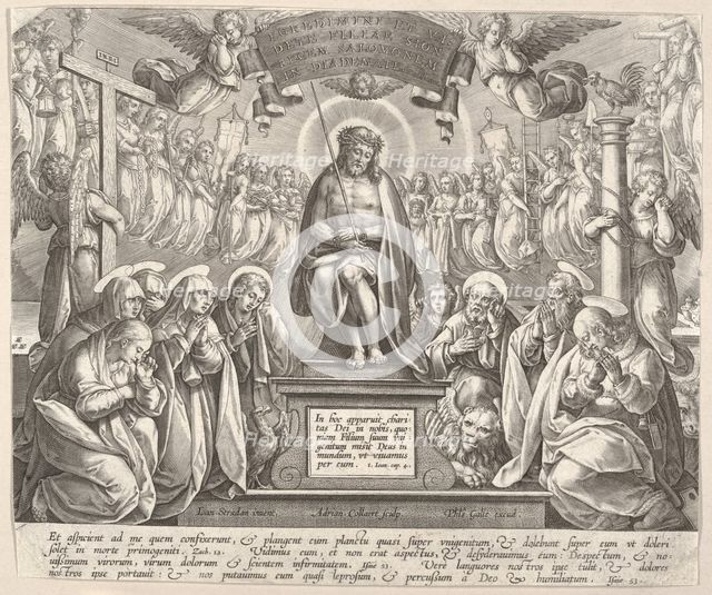 Man of Sorrows with the Three Marys and the Evangelists,.n.d. Creator: Adriaen Collaert.