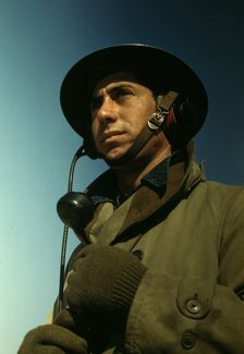Man of the Fort Story, Va., coastal defense, 1942. Creator: Alfred T Palmer