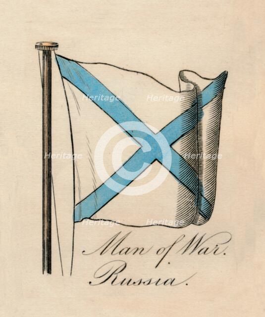 'Man of War - Russia', 1838. Artist: Unknown.