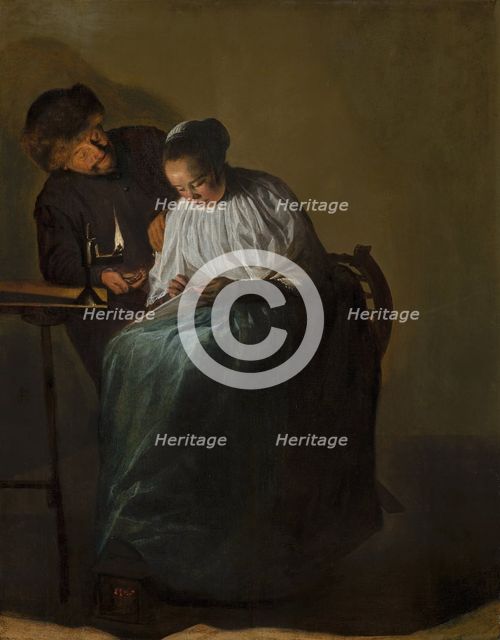 Man Offering Money to a Young Woman, 1631. Creator: Judith Leyster.