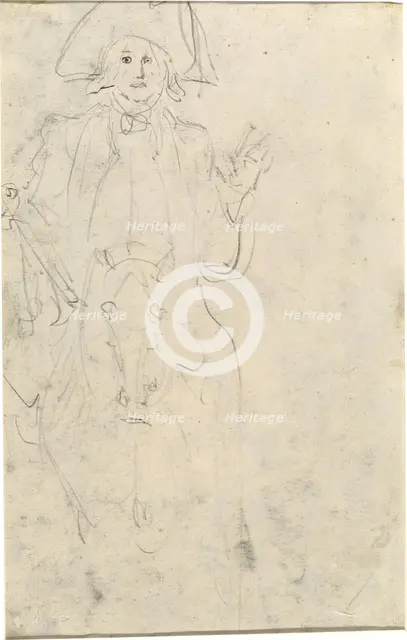 Man on a Horse [verso]. Creator: Jean-Honore Fragonard.